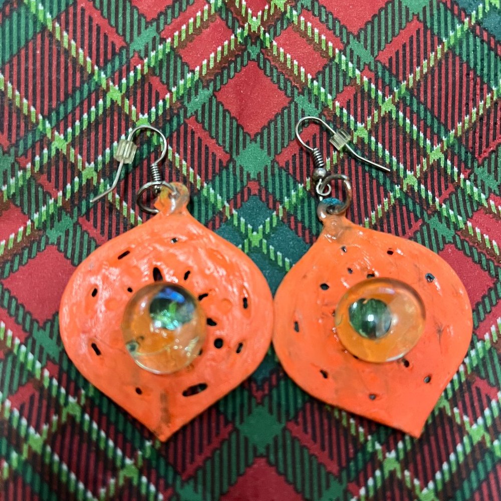 Rare Unique Vintage One of a Kind Handmade Earrings